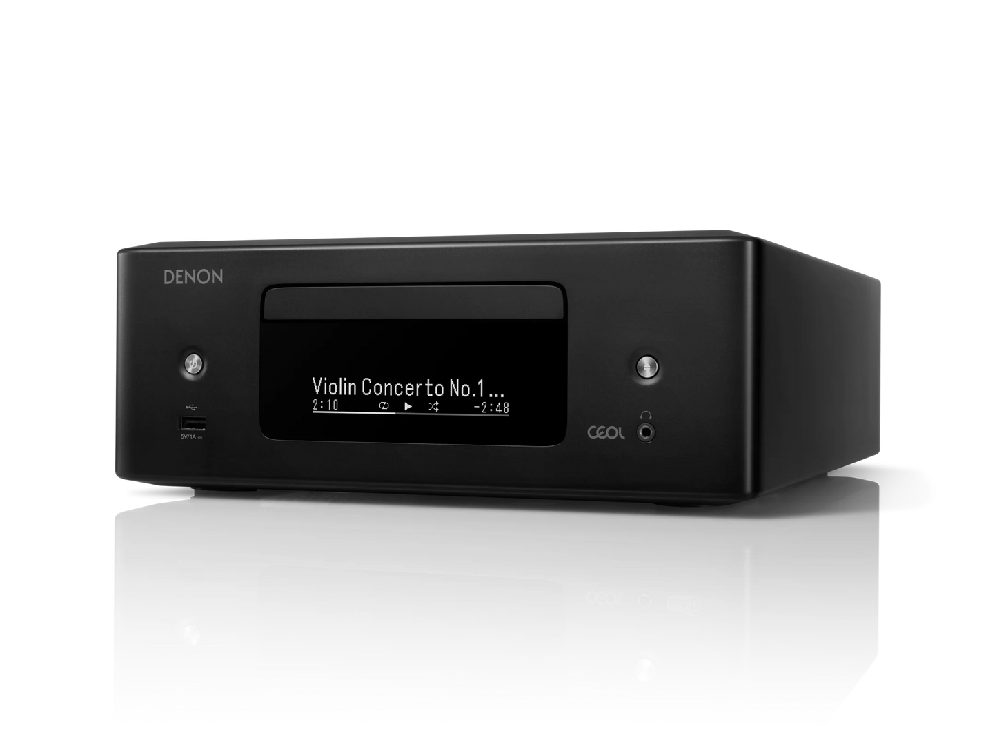 Denon CEOL RCD-N12DAB Mini all-in-one Hi-Fi system with CD player, radio, Powered by HEOS (Certified Refurbished)