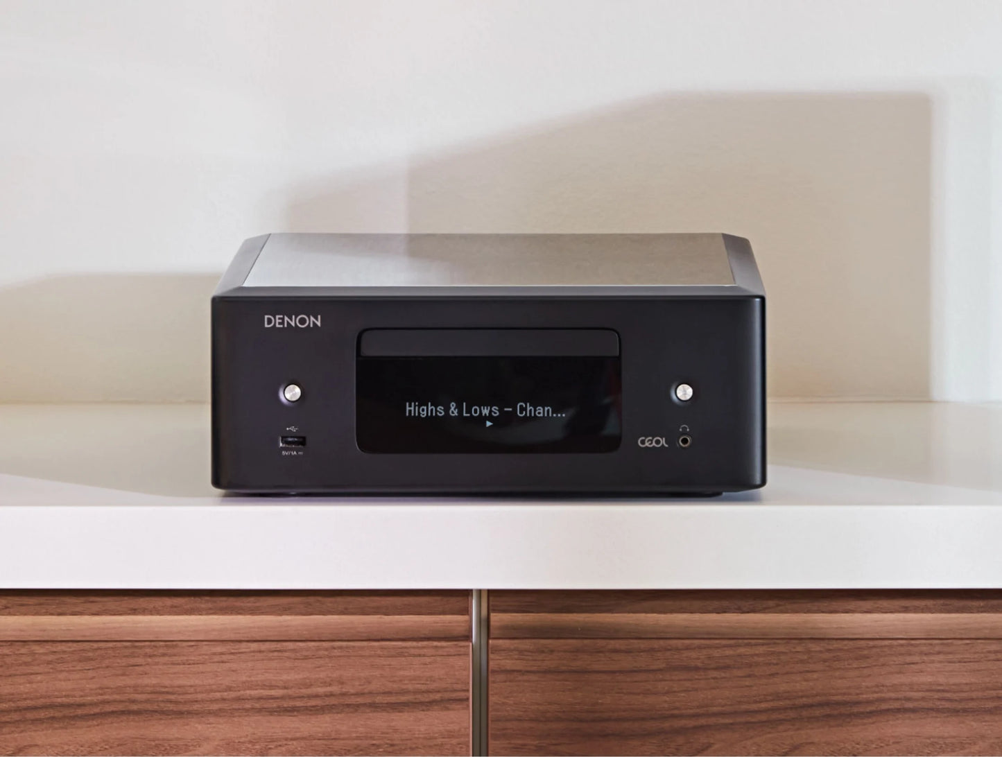 Denon CEOL RCD-N12DAB Mini all-in-one Hi-Fi system with CD player, radio, Powered by HEOS (Certified Refurbished)
