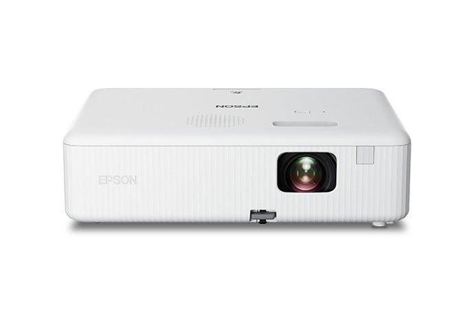 Epson EpiqVision Flex CO‑W01 WXGA Portable 3LCD Projector — White (Factory Refurbished)