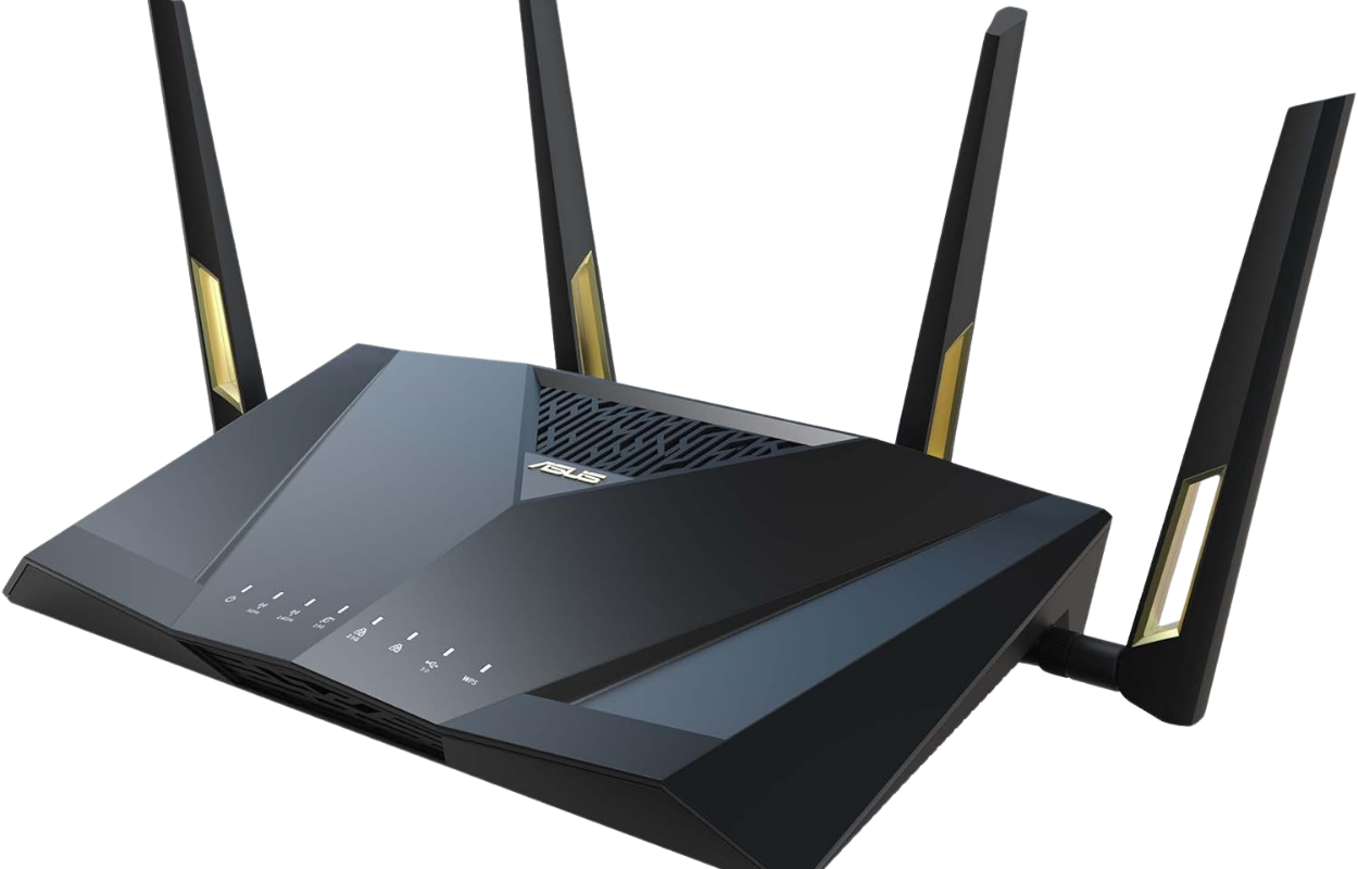 ASUS RT-AX88U Quad-Core Wireless Dual Band WiFi Adaptive QoS AX6000 Router (Certified Refurbished)