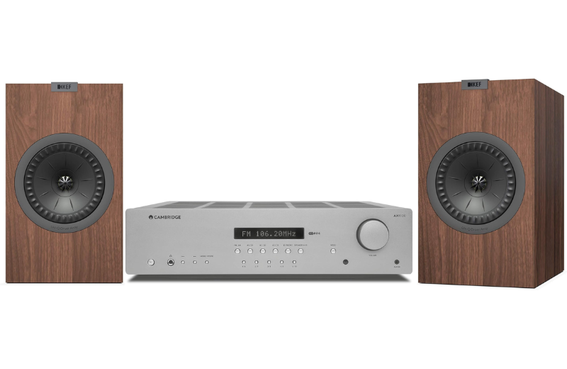 KEF Q Series Front 3.1 Speaker Bundle w/ Cambridge Audio AXR100 (Certified Refurbished)