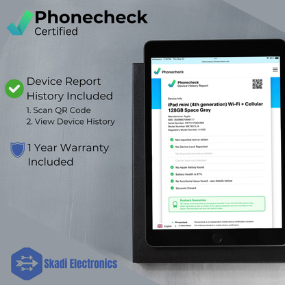 Apple iPad Mini 4th Generation (Wi-Fi + Cellular) (Refurbished)