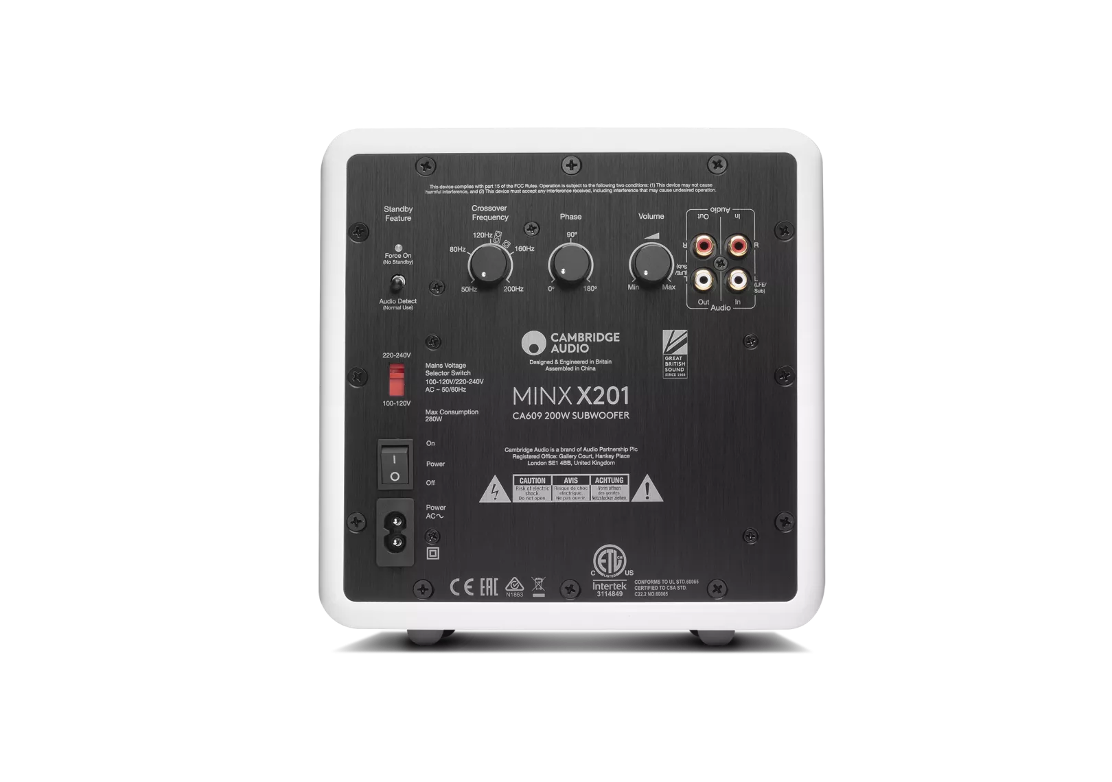 Cambridge Audio MINX X201 Subwoofer (Certified Refurbished)