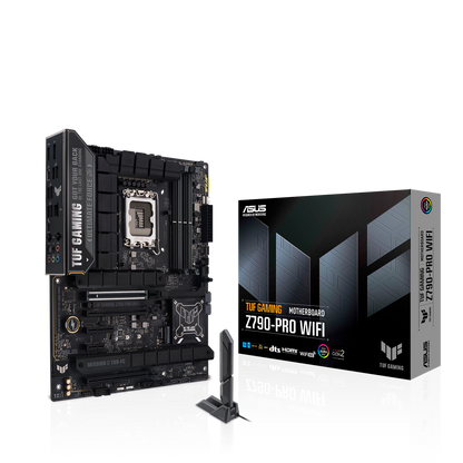 ASUS TUF Gaming Z790-PRO WiFi 6E LGA 1700(Intel®13th&12th Gen) ATX Motherboard(DDR5,PCIe Gen 5 x 16 SafeSlot with Q-Release,Front Panel USB 20Gbps Type-C with PD) (Certified Refurbished)