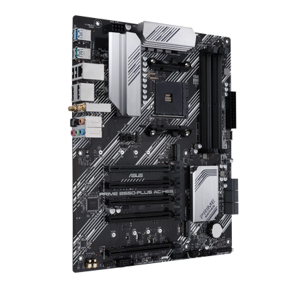ASUS Prime B550-PLUS AC-HES AMD AM4 (3rd Gen Ryzen) ATX motherboard (dual M.2, PCIe 4.0, WIFI 5, 1 Gb Ethernet, DisplayPort/HDMI, SATA 6 Gbps, USB 3.2 Gen 2 Type-C, front USB 3.2 G (Certified Refurbished)