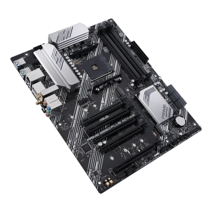 ASUS Prime B550-PLUS AC-HES AMD AM4 (3rd Gen Ryzen) ATX motherboard (dual M.2, PCIe 4.0, WIFI 5, 1 Gb Ethernet, DisplayPort/HDMI, SATA 6 Gbps, USB 3.2 Gen 2 Type-C, front USB 3.2 G (Certified Refurbished)
