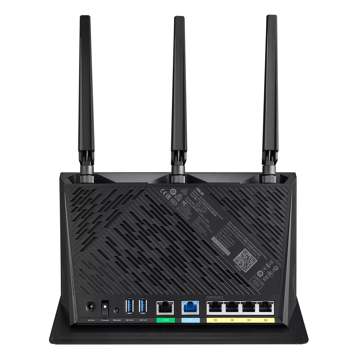 ASUS RT-AX86U (AX5700) Dual Band WiFi 6 Extendable Gaming Router, 2.5G Port, Gaming Port, Mobile Game Mode, Port Forwarding, Subscription-Free Network Security, Instant Guard, VPN, AiMesh Compatible (Certified Refurbished)