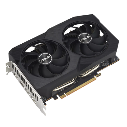 ASUS Dual Radeon RX 7600 V2 OC Edition 8GB GDDR6 Graphics Card (PCIe 4.0, 8GB GDDR6, HDMI 2.1, DisplayPort 1.4a, 2.5-Slot Design, Axial-tech Fans, GPU Tweak III) (Certified Refurbished)