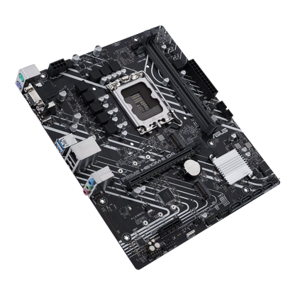 Asus PRIME H610M-E D4-CSM Intel H610 (LGA 1700) mic-ATX Motherboard with DDR4, PCIe 4.0, dual M.2 slots, Realtek 1 Gb Ethernet, DisplayPort, HDMI, D-Sub, USB 3.2 Gen 1 ports, SATA 6 Gbps, COM header, RGB header (Certified Refurbished)