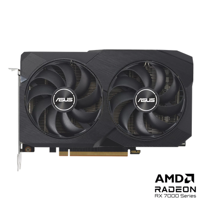ASUS Dual Radeon RX 7600 V2 OC Edition 8GB GDDR6 Graphics Card (PCIe 4.0, 8GB GDDR6, HDMI 2.1, DisplayPort 1.4a, 2.5-Slot Design, Axial-tech Fans, GPU Tweak III) (Certified Refurbished)