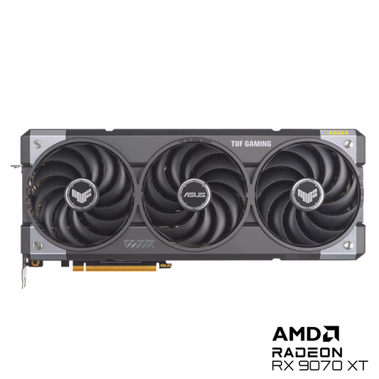 ASUS TUF Gaming Radeon RX 9070 XT OC Edition 16GB GDDR6 Graphics Card (AMD Radeon Radeon RX9070XT, PCIe 5.0, 1x HDMI 2.1b, 3X DisplayPort 2.1a, 3.125 Slot Design) (Certified Refurbished)