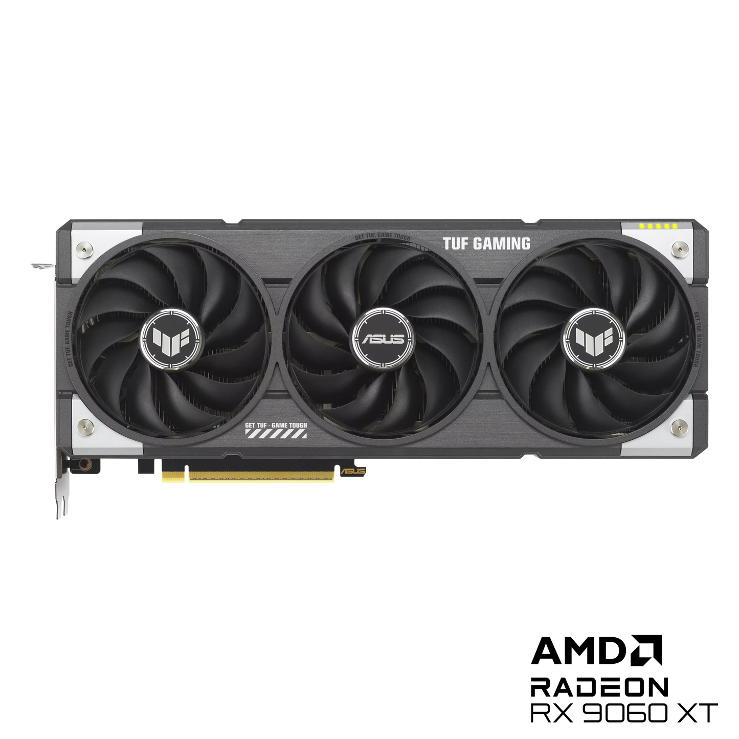 ASUS TUF Gaming AMD Radeon RX 9060 XT 16GB GDDR6 OC Edition Graphics Card, (PCIe 5.0, HDMI/DP 2.1, 3.125-slot, Military-Grade Components, Protective PCB Coating, axial-tech Fans) (Certified Refurbished)