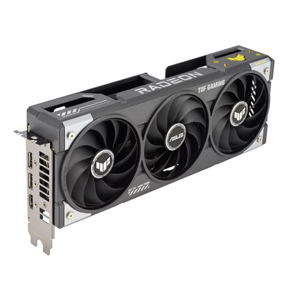 ASUS TUF Gaming AMD Radeon RX 9060 XT 16GB GDDR6 OC Edition Graphics Card, (PCIe 5.0, HDMI/DP 2.1, 3.125-slot, Military-Grade Components, Protective PCB Coating, axial-tech Fans) (Certified Refurbished)