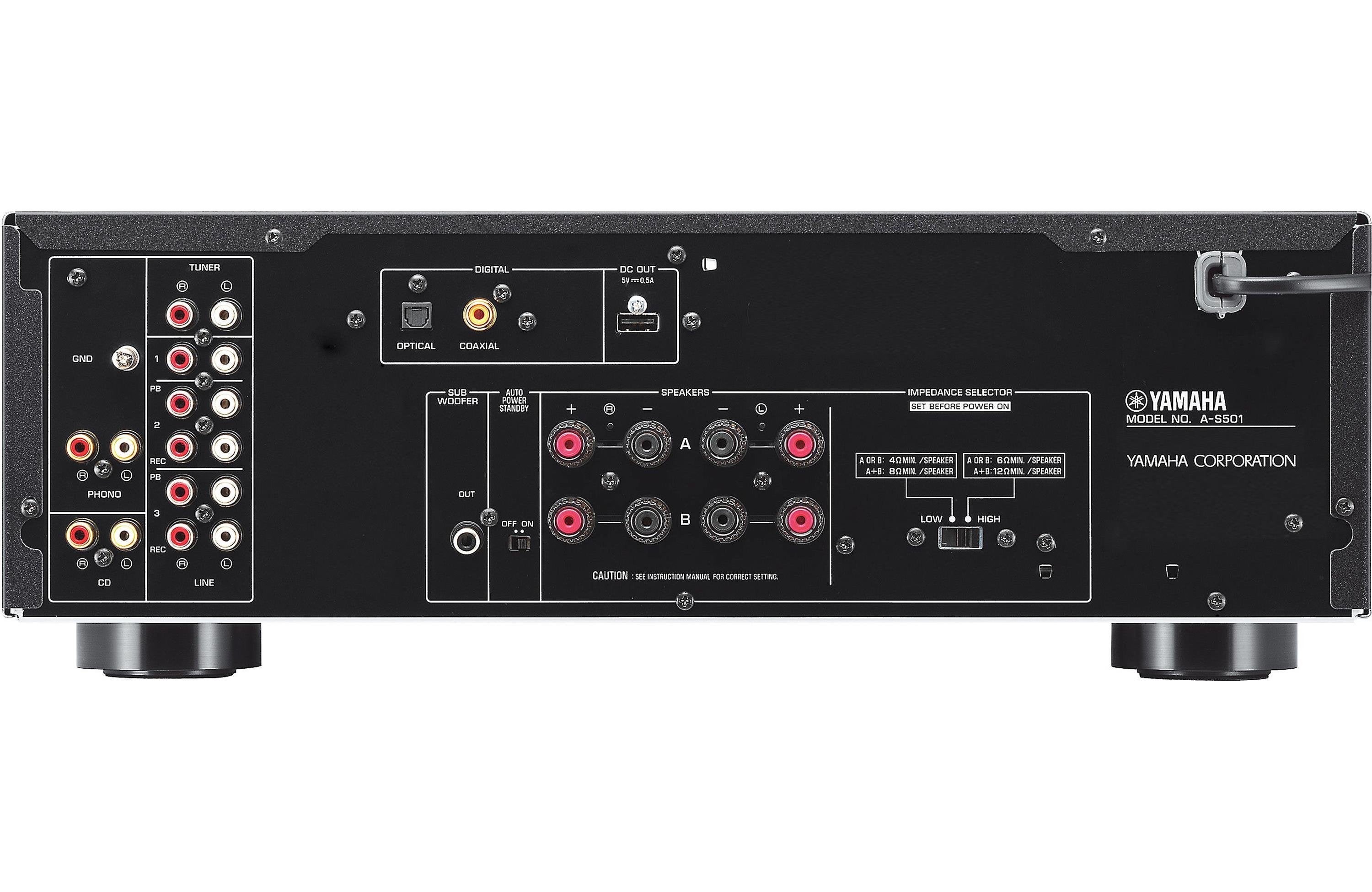 Yamaha A-S501 Natural Sound Integrated Stereo Amplifier (Certified Refurbished)