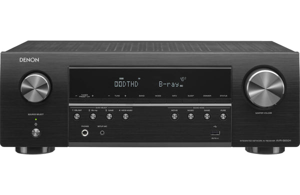 Denon AVR-S650H 5.2 Channel (150W X 5) A/V Receiver 4K UHD Home Theater Surround Sound (2019) | Music Streaming | Wi-Fi, Bluetooth, AirPlay 2, Alexa (Certified Refurbished)