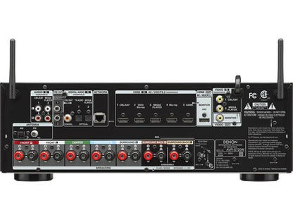 Denon AVR-S720W 7.2-channel home theater receiver with Wi-Fi, Bluetooth, Apple® AirPlay, and Dolby Atmos (Certified Refurbished)