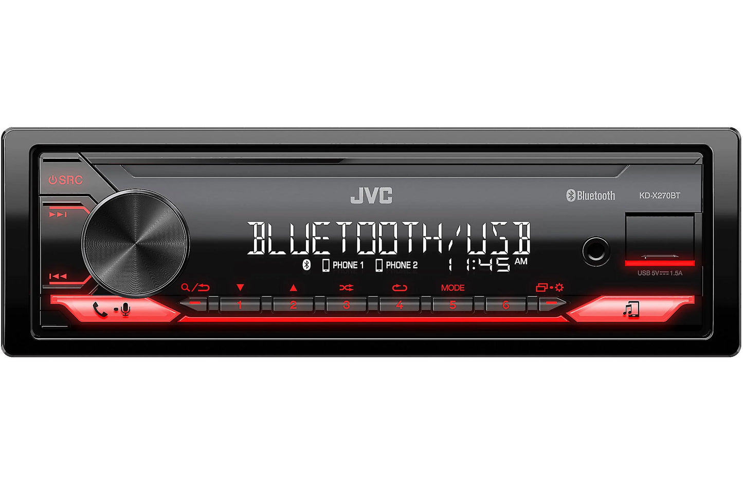 JVC KD-X270BT Digital media receiver (does not play CDs) (New)