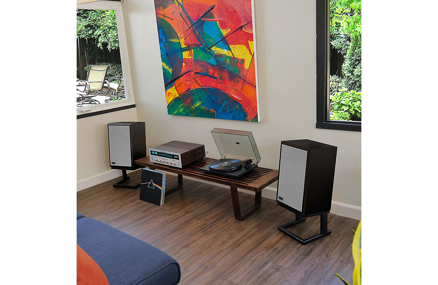 KLH Model Three Vintage-styled Speaker and Matching Stand - Single (Refurbished)