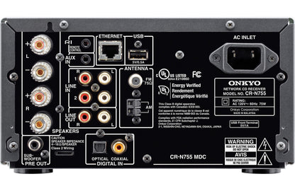Onkyo CR-N755 AM/FM/CD mini audio system with network music streaming (Certified Refurbished)