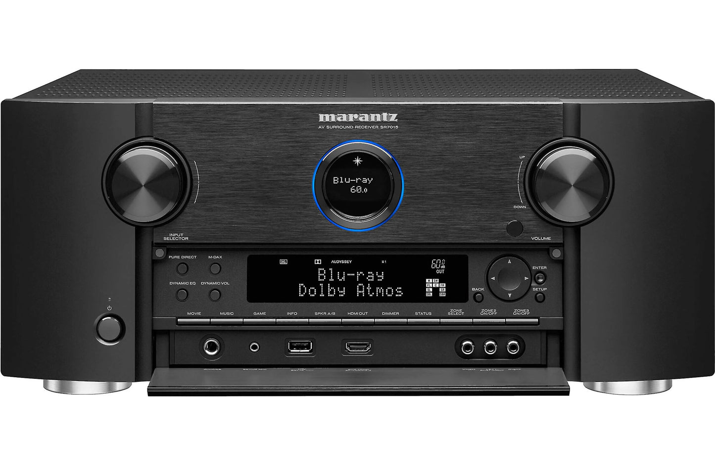 Marantz SR7015 9.2-channel home theatre receiver with Dolby Atmos, Wi-Fi, Bluetooth, Apple AirPlay 2, and Amazon Alexa compatibilit (Refurbished)