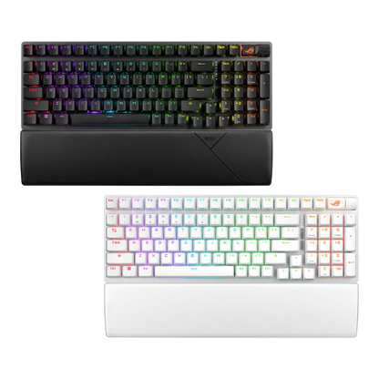 ASUS ROG Strix Scope II 96 Wireless Gaming Keyboard, Tri-Mode Connection, Dampening Foam & Switch-Dampening Pads, Hot-Swappable Pre-lubed ROG NX Snow Switches, PBT Keycaps, RGB-Black (Certified Refurbished)