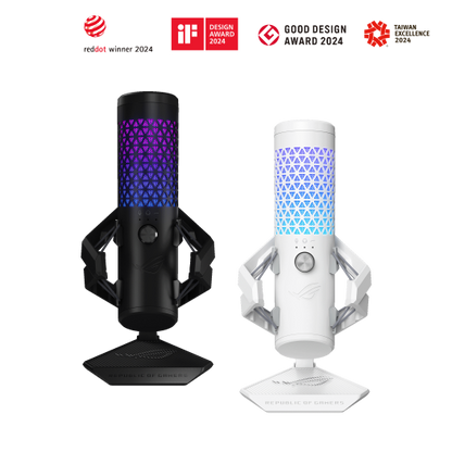 ASUS ROG Carnyx USB Gaming Microphone (25mm Condenser Capsule, 192kHz/24-bit, Cardioid, high-Pass Filter, Built-in pop Filter, Metal Shock Mount, one-Touch Mute, Aura Sync RGB) (Certified Refurbished)