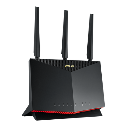 ASUS RT-AX86U (AX5700) Dual Band WiFi 6 Extendable Gaming Router, 2.5G Port, Gaming Port, Mobile Game Mode, Port Forwarding, Subscription-Free Network Security, Instant Guard, VPN, AiMesh Compatible (Certified Refurbished)