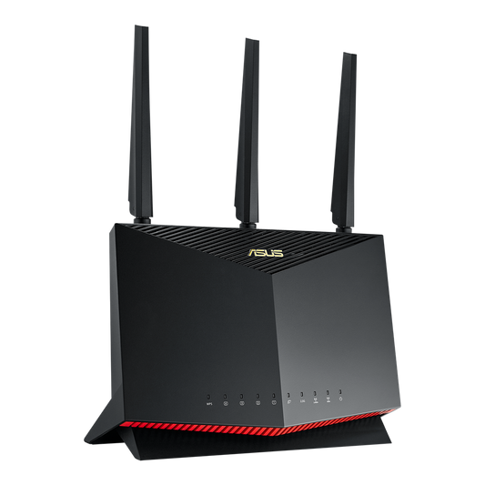 ASUS RT-AX86U (AX5700) Dual Band WiFi 6 Extendable Gaming Router, 2.5G Port, Gaming Port, Mobile Game Mode, Port Forwarding, Subscription-Free Network Security, Instant Guard, VPN, AiMesh Compatible (Certified Refurbished)