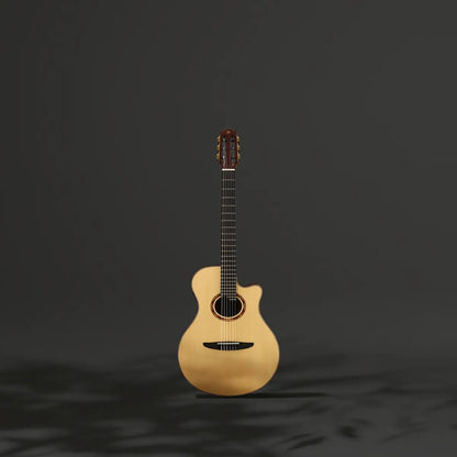 Yamaha NTX5 Natural Cutaway Body All-Solid Acoustic-Electric Nylon-String Guitar (Certified Refurbished)