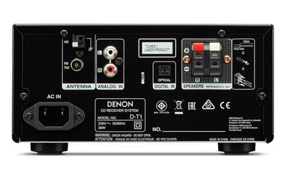 Denon D-T1 Micro Hi-Fi System with FM/AM, CD And Bluetooth (Refurbished)