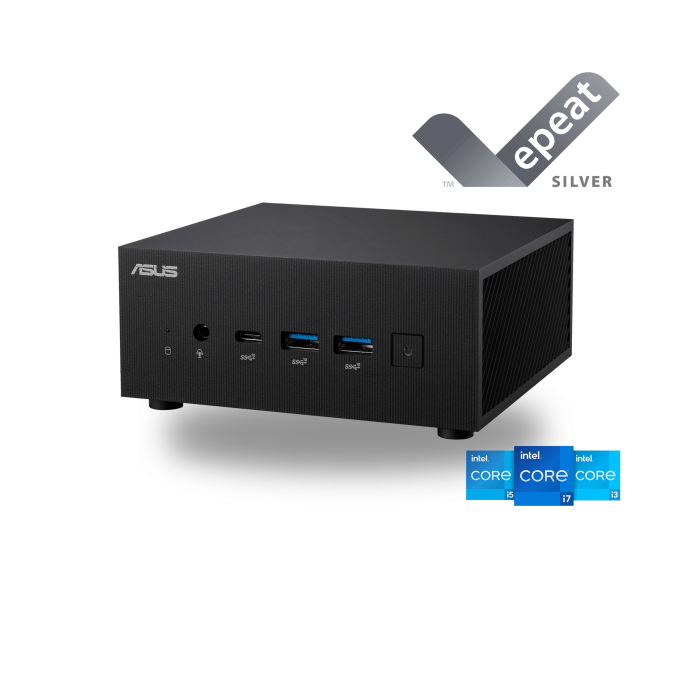 ASUS ExpertCenter PN64 Mini PC System with Intel Core i5-12500H, 8GB DDR5, M.2 PCIE G4 256GB SSD, WiFi 6E, Bluetooth, USB-C, Quad-Display, Windows 11 Pro (Certified Refurbished)