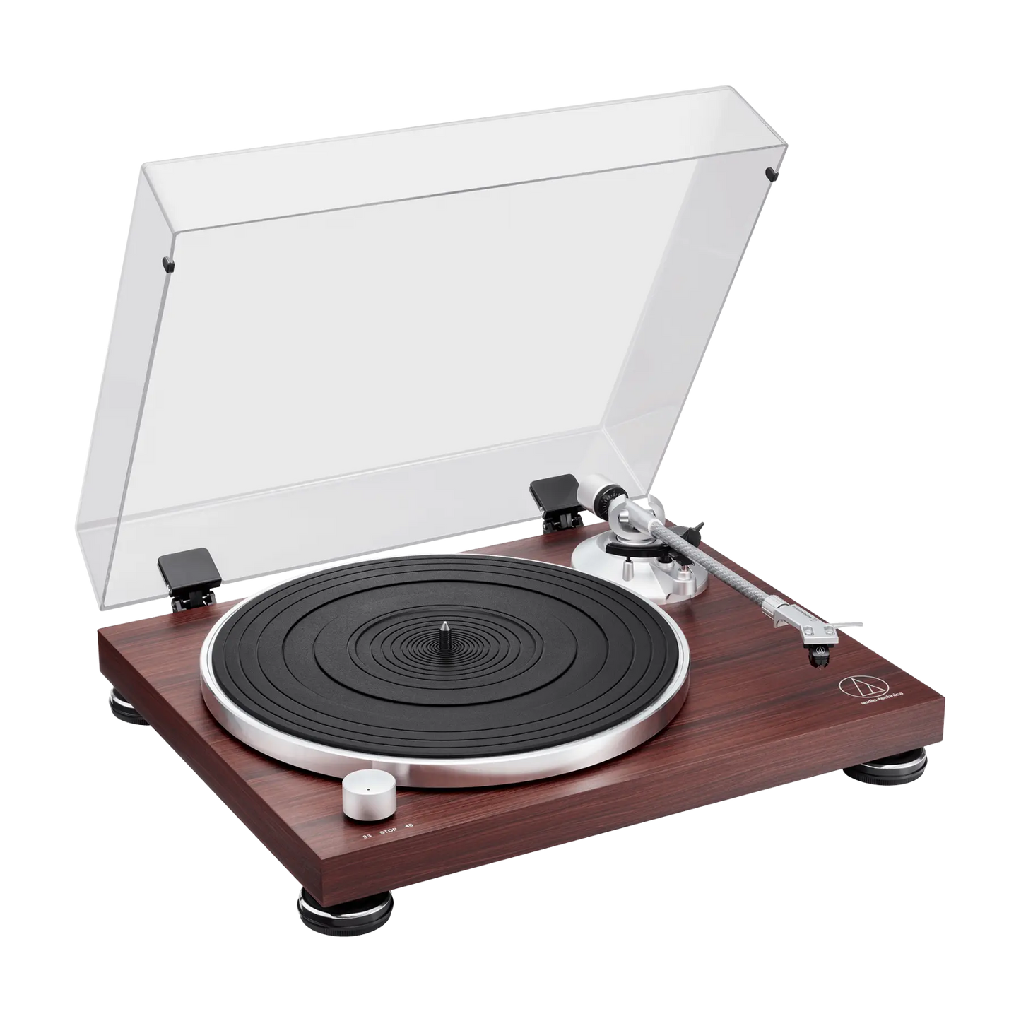 Audio-Technica AT-LPW50BT-RW Manual Belt-Drive Turntable (Certified Refurbished)