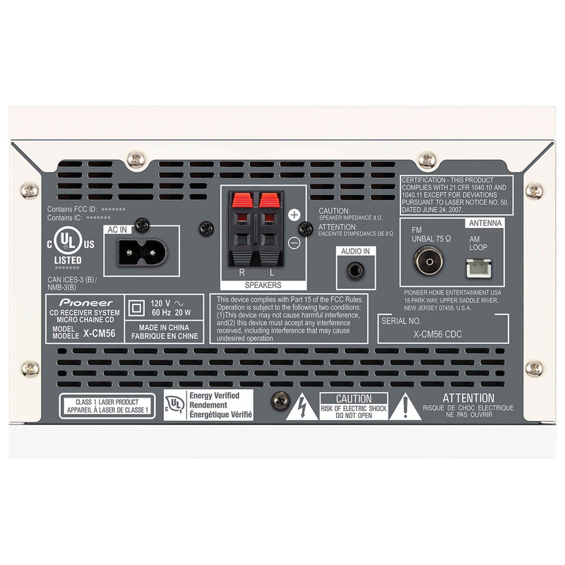 Pioneer X-CM56B Back