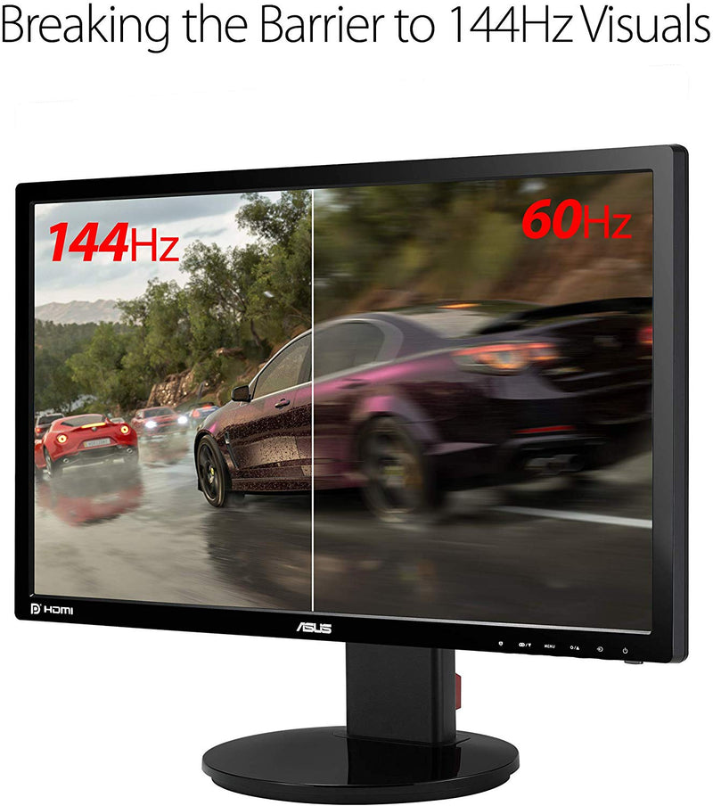 ASUS VG248QZ 24” Full HD 1080p 144Hz 1ms DP HDMI DVI Esports Gaming Monitor (Certified Refuribished)