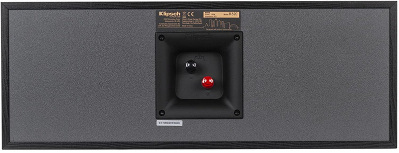 Klipsch R-52C Powerful Center Channel Home Speaker - Black