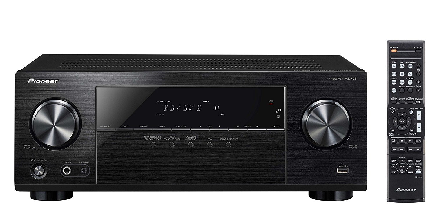 Pioneer VSX-531 5.1 Channel Receiver with Built-in Bluetooth
