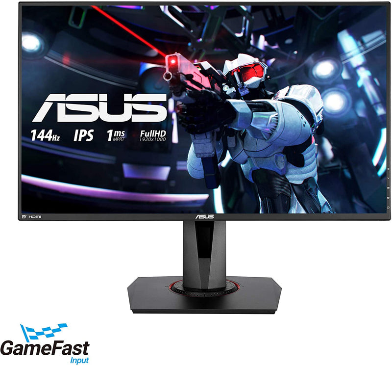 ASUS VG279Q G-SYNC Compatible Gaming Monitor - 27inch, Full HD, IPS, 1ms (MPRT), 144Hz, Adaptive-Sync (Certified Refurbished)