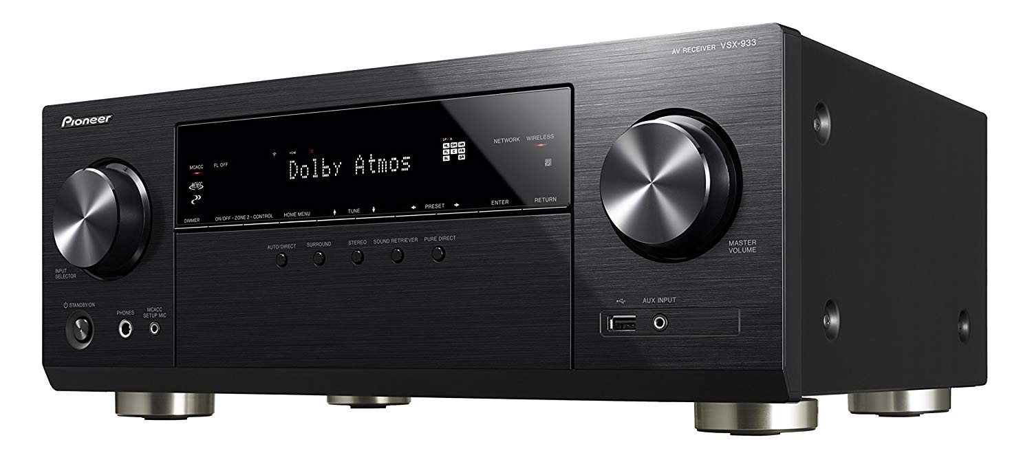 Pioneer VSX-933 7.2-Channel Ultra HD Network AV Receiver Bluetooth