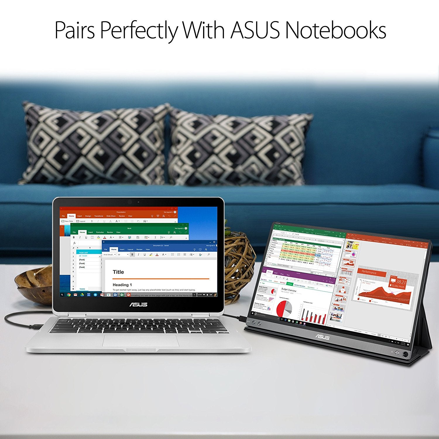 ASUS ZenScreen MB16AC Front