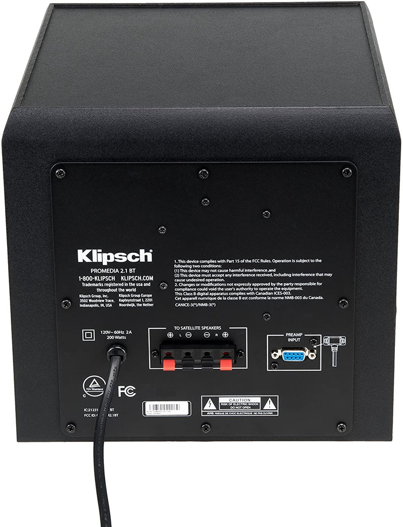 Klipsch ProMedia 2.1 Computer Speakers (Certified Refurbished)