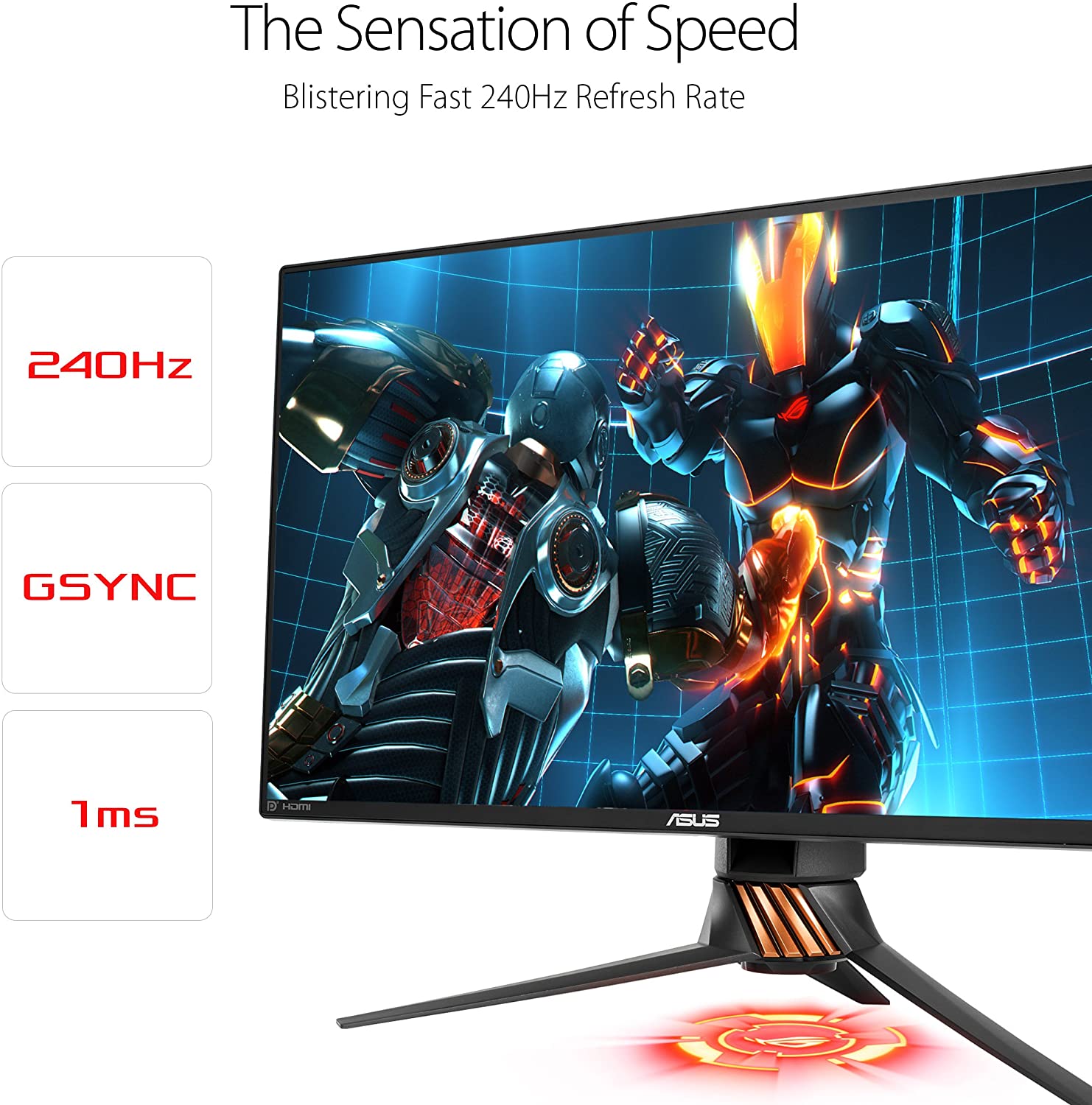 ASUS ROG Swift PG258Q 24.5” Full HD G-SYNC Gaming Monitor 240Hz 1080p