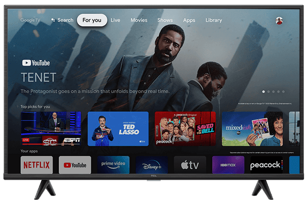 TCL 4-Series 43" 4K UHD HDR LED Smart Google TV - 43S446-CA (Certified Refurbished)