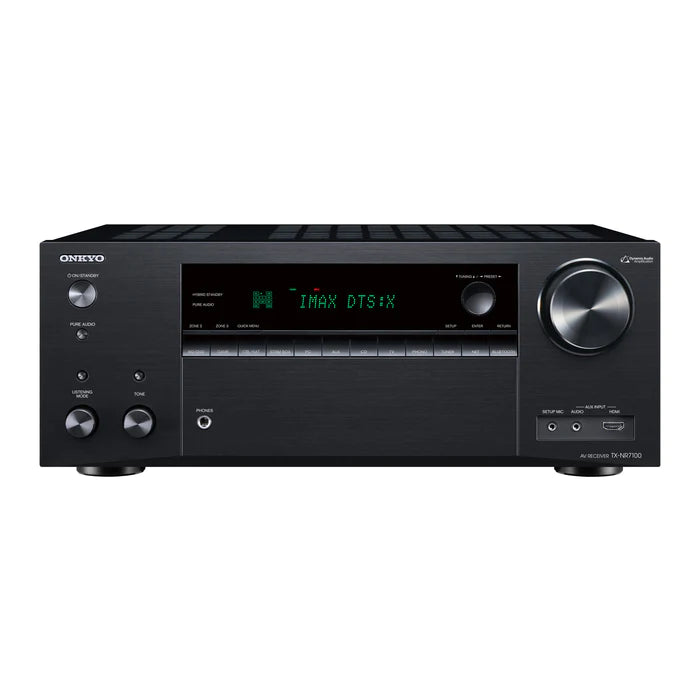 Onkyo TX-NR7100 9.2-Channel 8K/4K Network A/V Receiver, 220W Per Channel at 6 Ohms (Certified Refurbished)