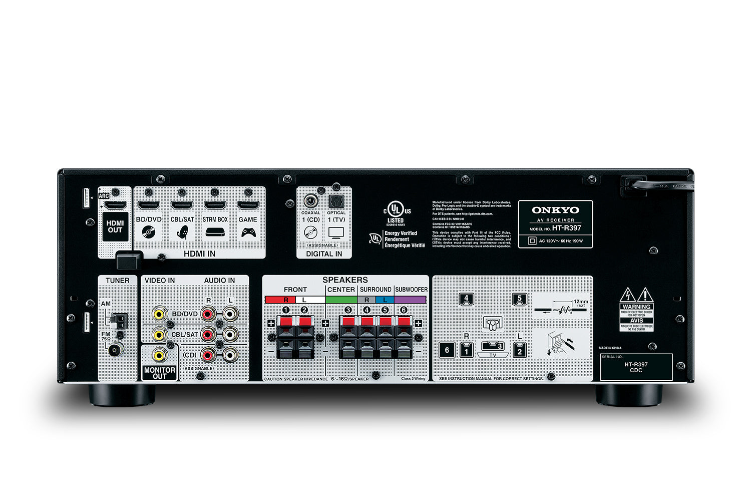 Onkyo HT-S3910 5.1-Channel Receiver/Speaker Package (Certified