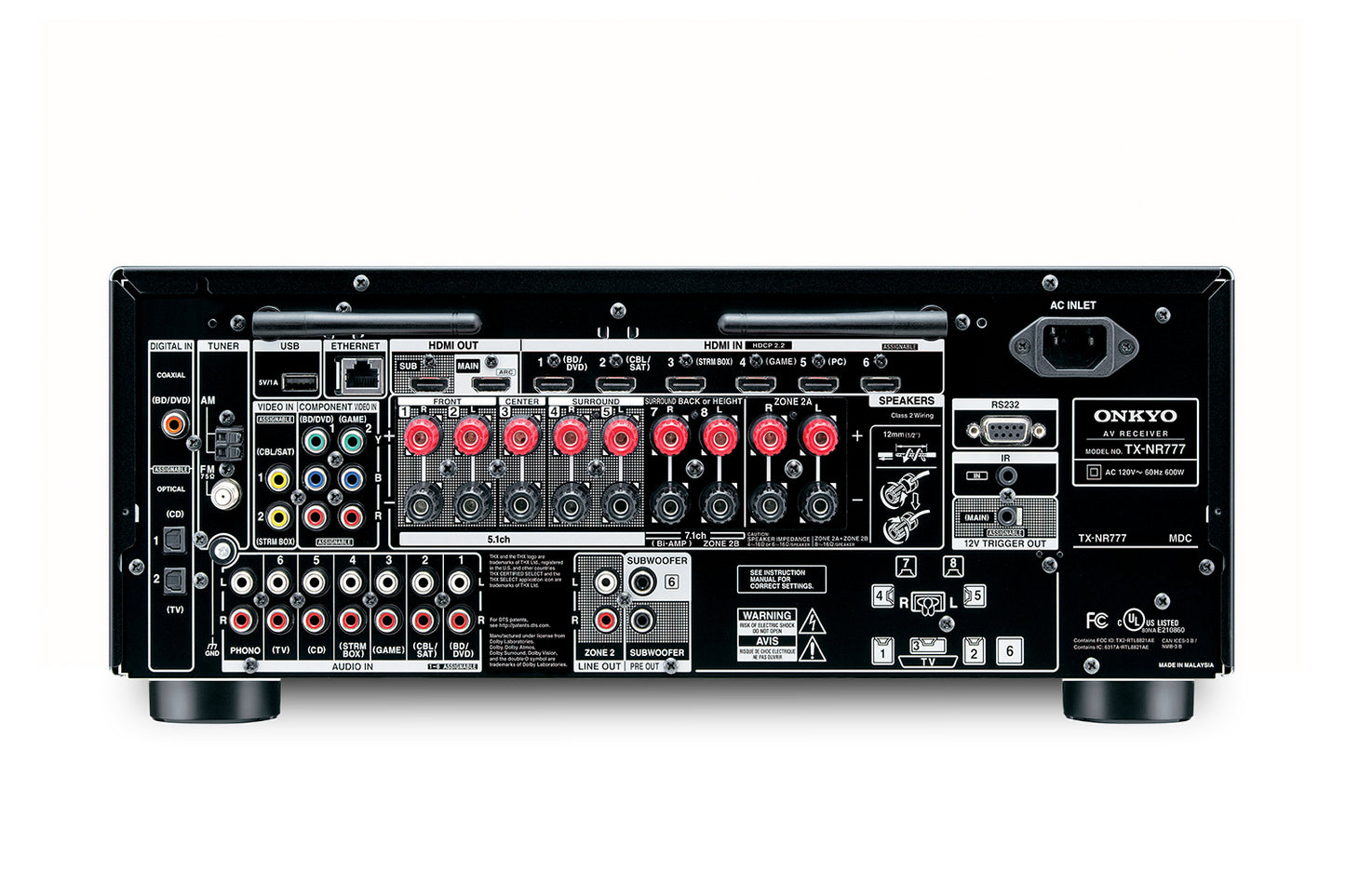 7.2 Channel, Onkyo, THX Certified, Atmos