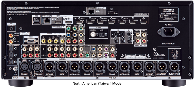 Integra DHC-60.7 7.2 Channel DTS:X A/V Controller (Certified Refurbished)