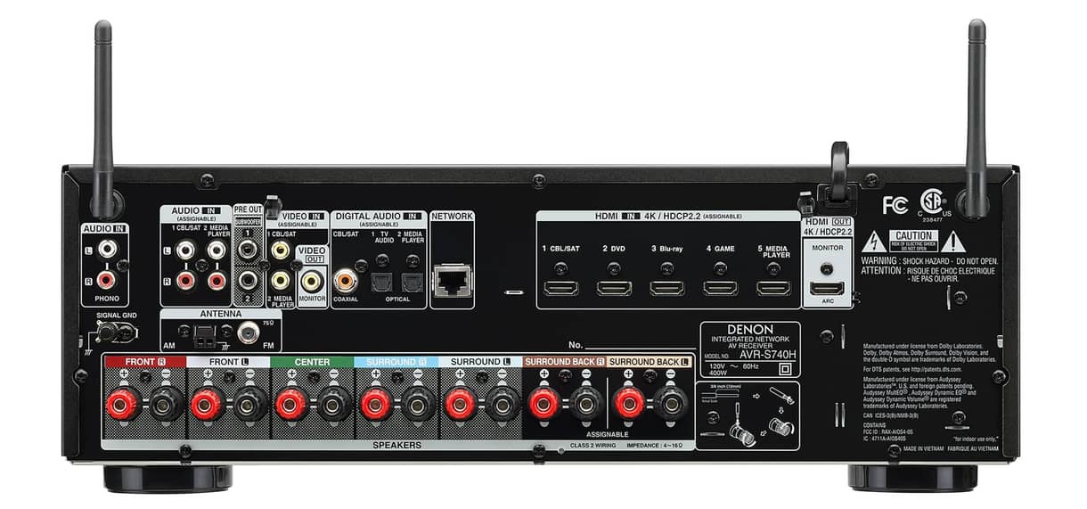Denon AVR-S740H 7.2ch 4K AV Receiver (Certified Refurbished)