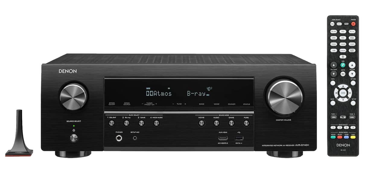 Denon AVR-S740H 7.2ch 4K AV Receiver (Certified Refurbished)