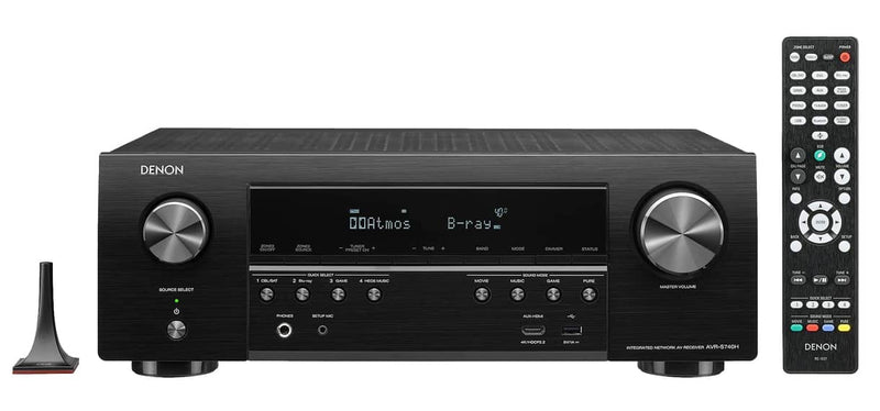 Denon AVR-S740H 7.2ch 4K AV Receiver (Certified Refurbished)